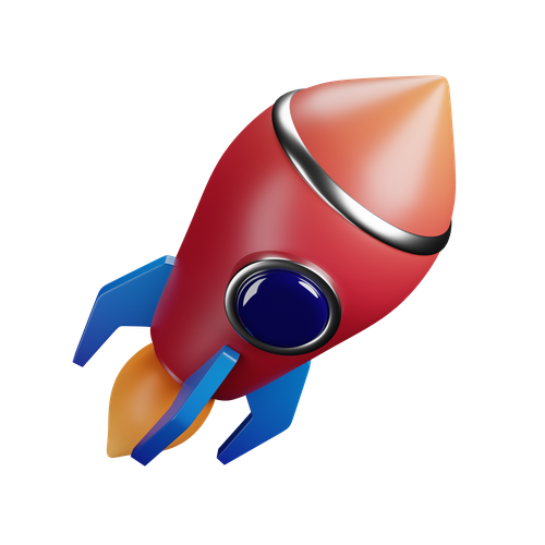 Rocket shooting off